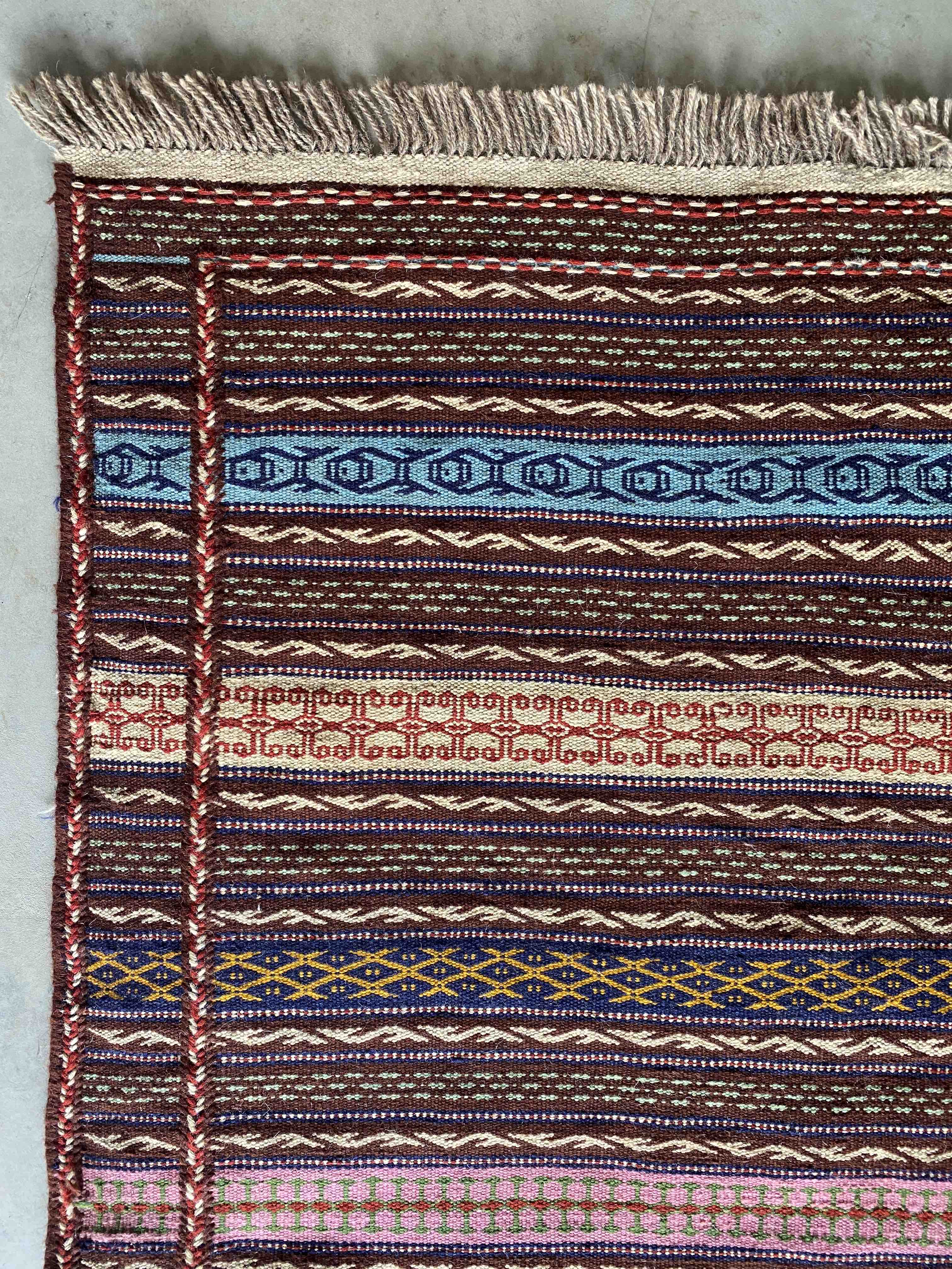 Extra-Weft Kalati Persian Kelim 301x 196cm