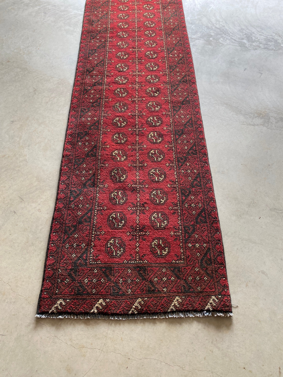 Classic Afghan Runner 388x79cm