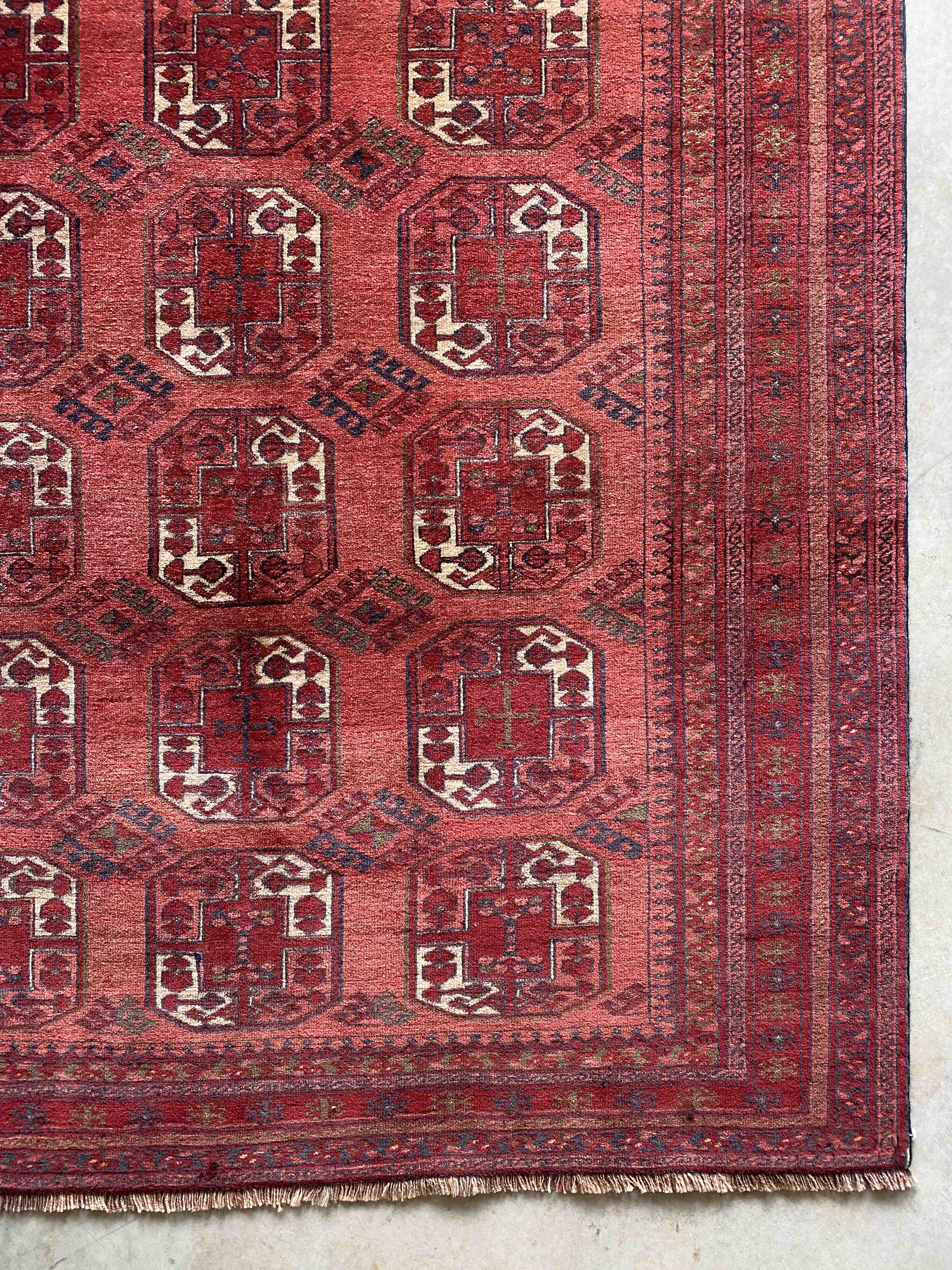 Fantastic Mid 20th C. Turkoman Rug 250x139cm