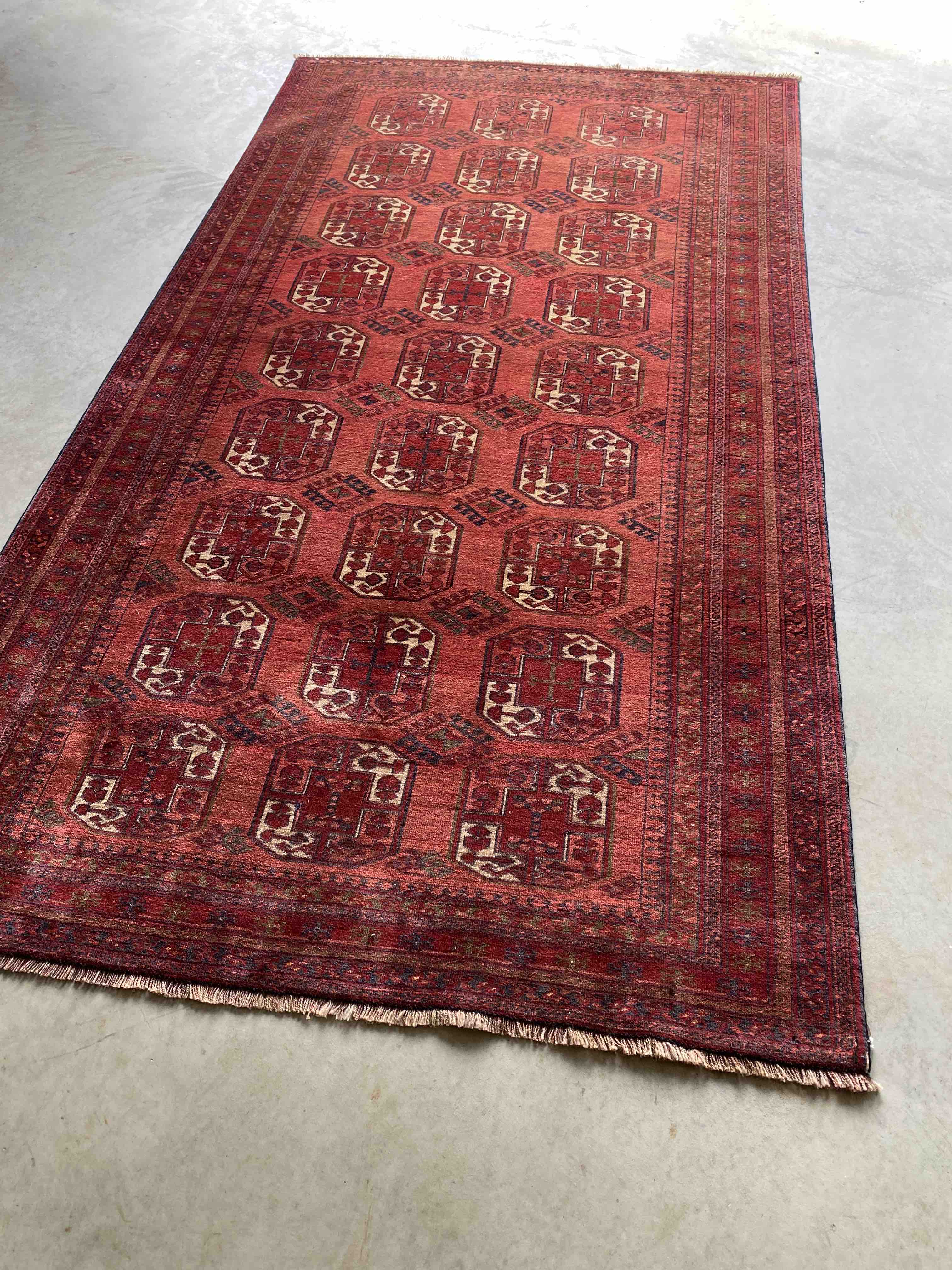 Fantastic Mid 20th C. Turkoman Rug 250x139cm