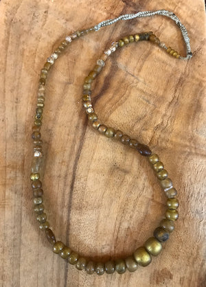 Antique Gold Leaf Necklace